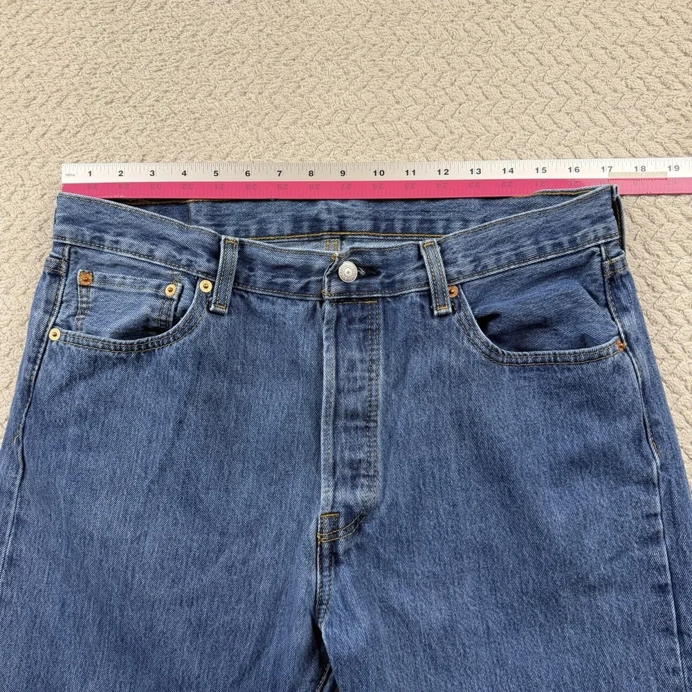 Levi's‎ 501 xx Button Fly Jeans Men's 36x30 Blue Original Fit Straight Leg Rodeo